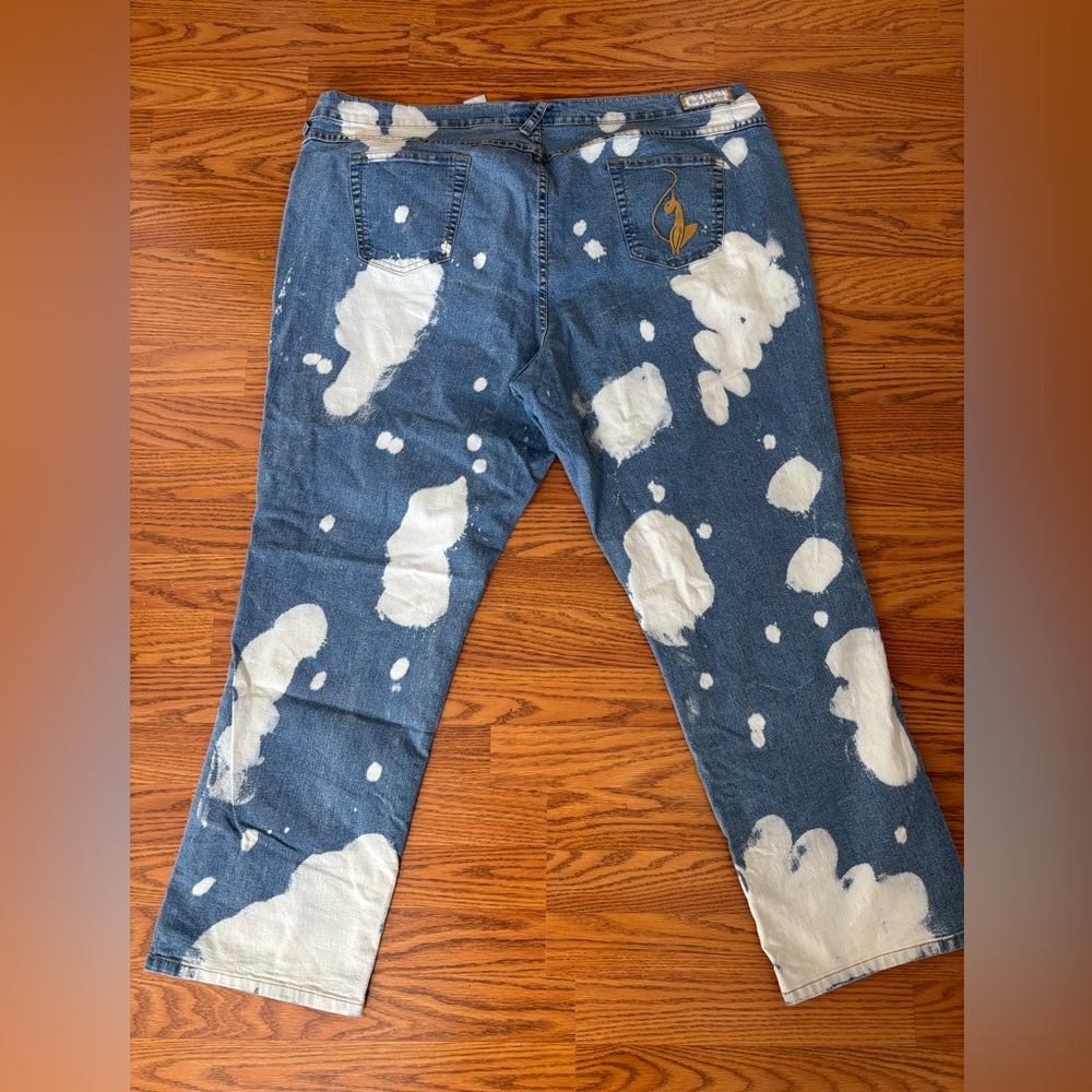 Y2K RARE BABY PHAT ACID WASH JEANS - Picture 4 of 13